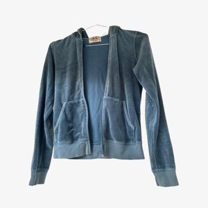 JUICY COUTURE medium zip up blue Y2K